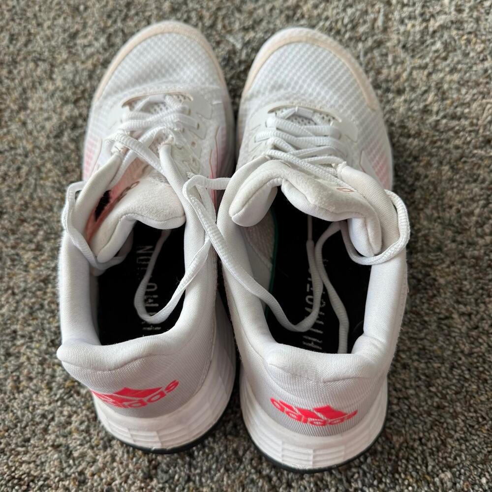 Adidas Light Motion Duramo Trainers Running Shoes Women's Size 8 White & Pink - Picture 8 of 10